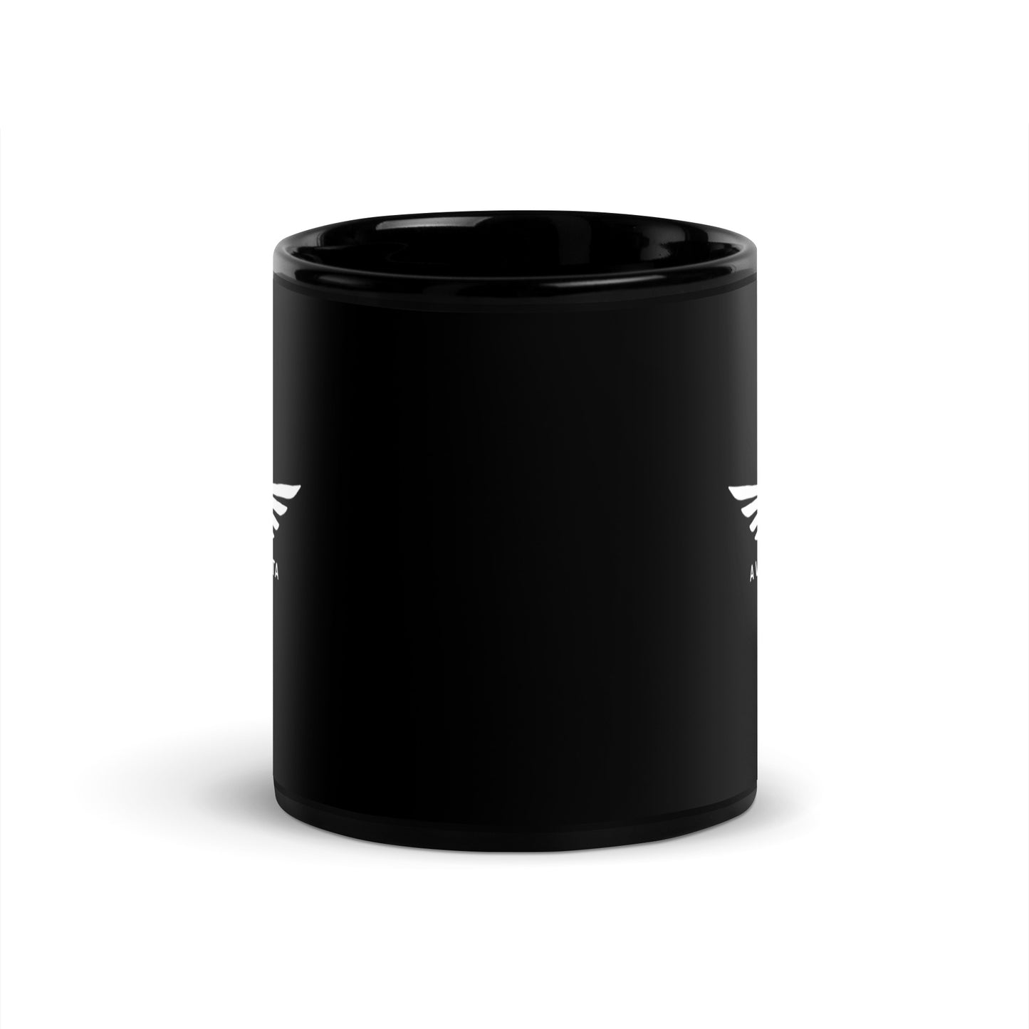 Pilot Attitude Black Glossy Mug