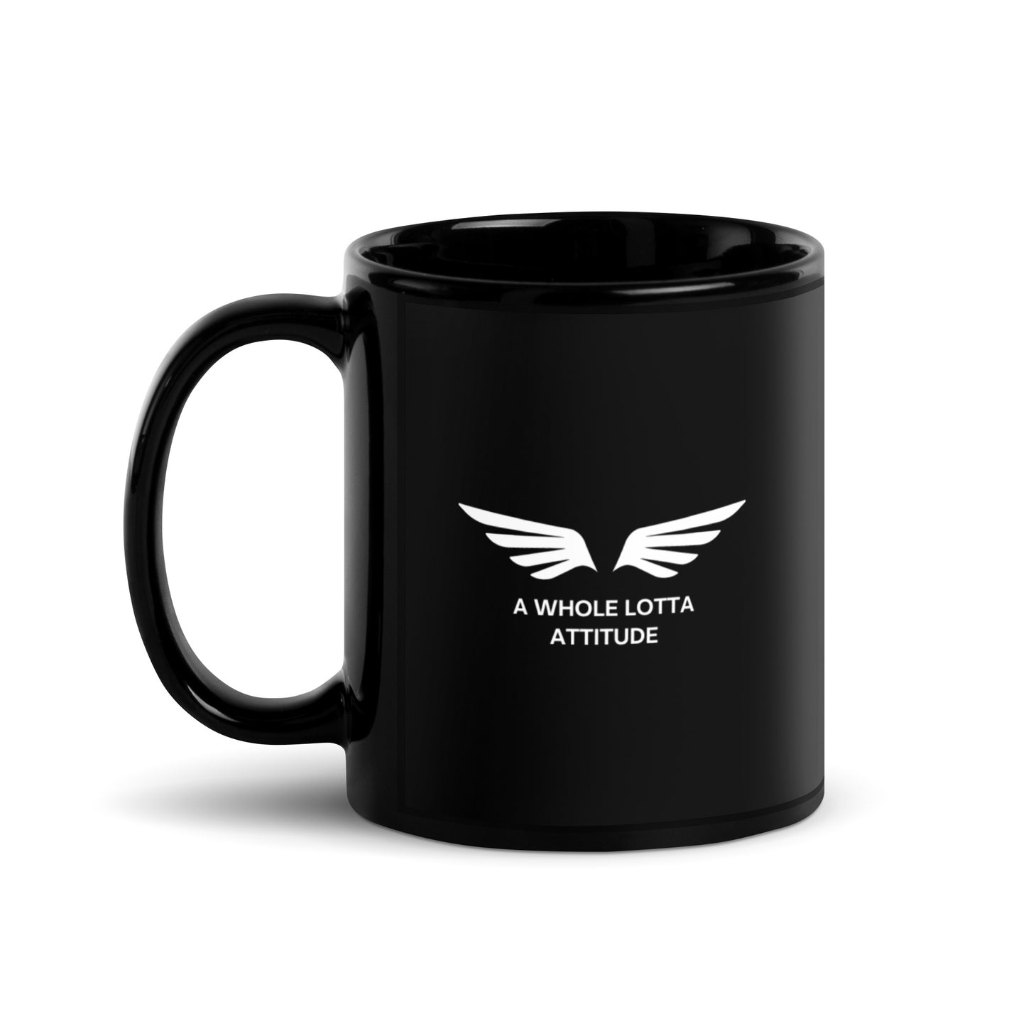 Pilot Attitude Black Glossy Mug