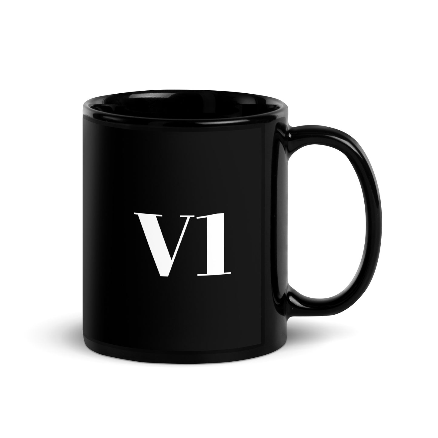 V1 Pilot Black Glossy Mug