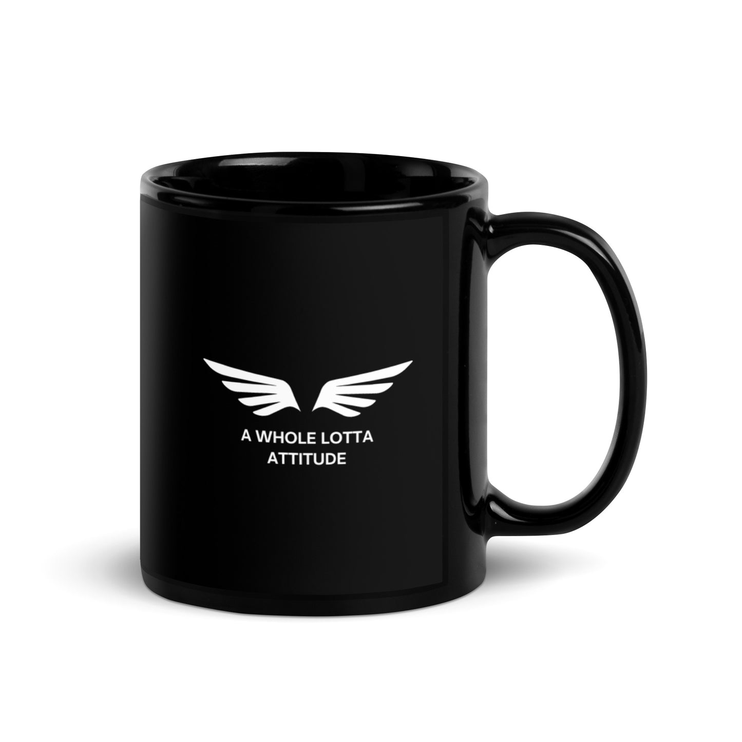 Pilot Attitude Black Glossy Mug