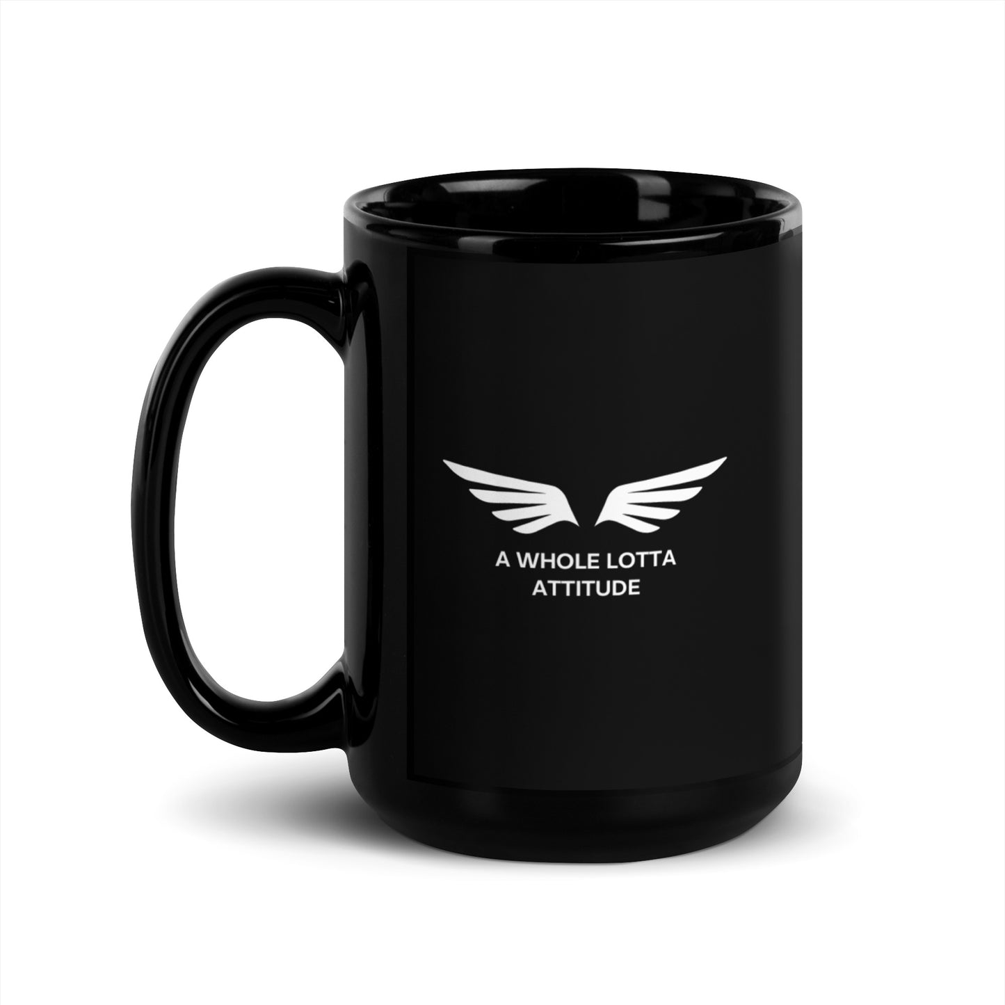 Pilot Attitude Black Glossy Mug