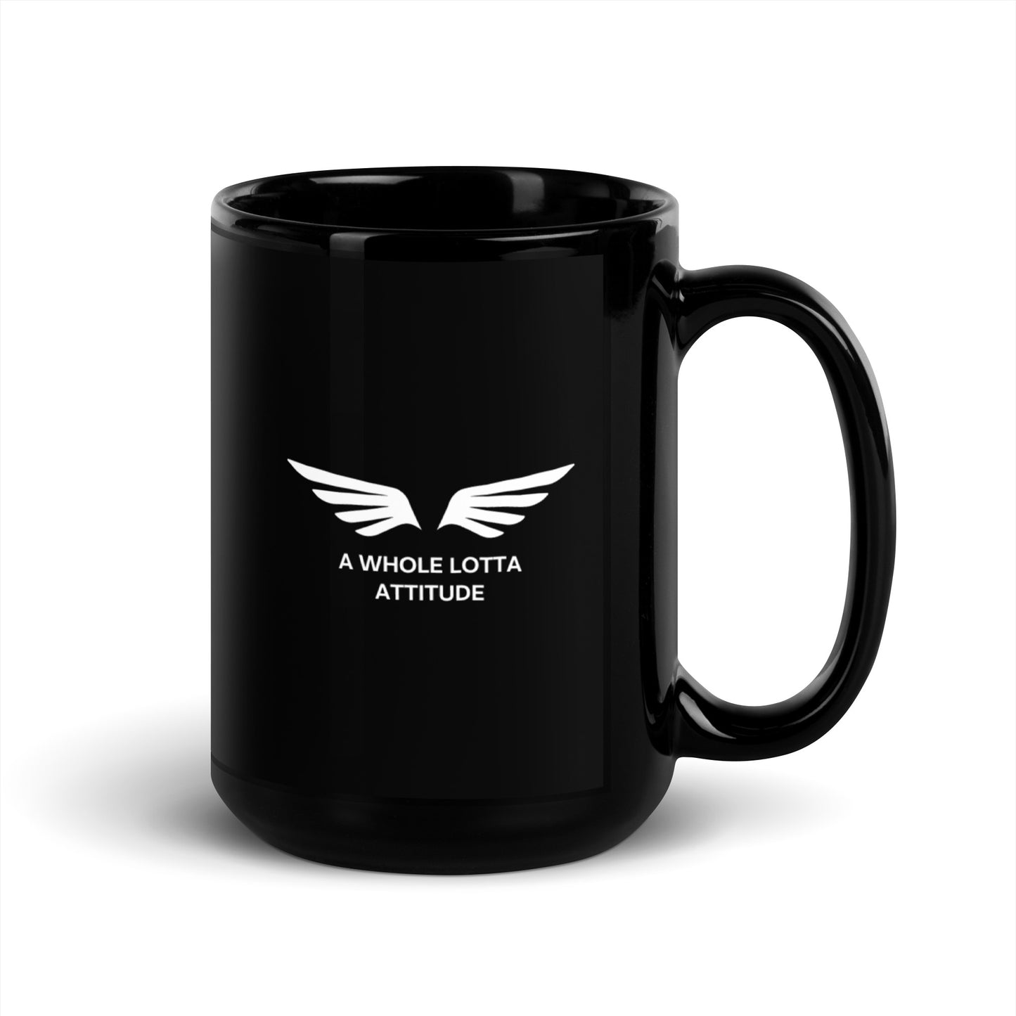 Pilot Attitude Black Glossy Mug