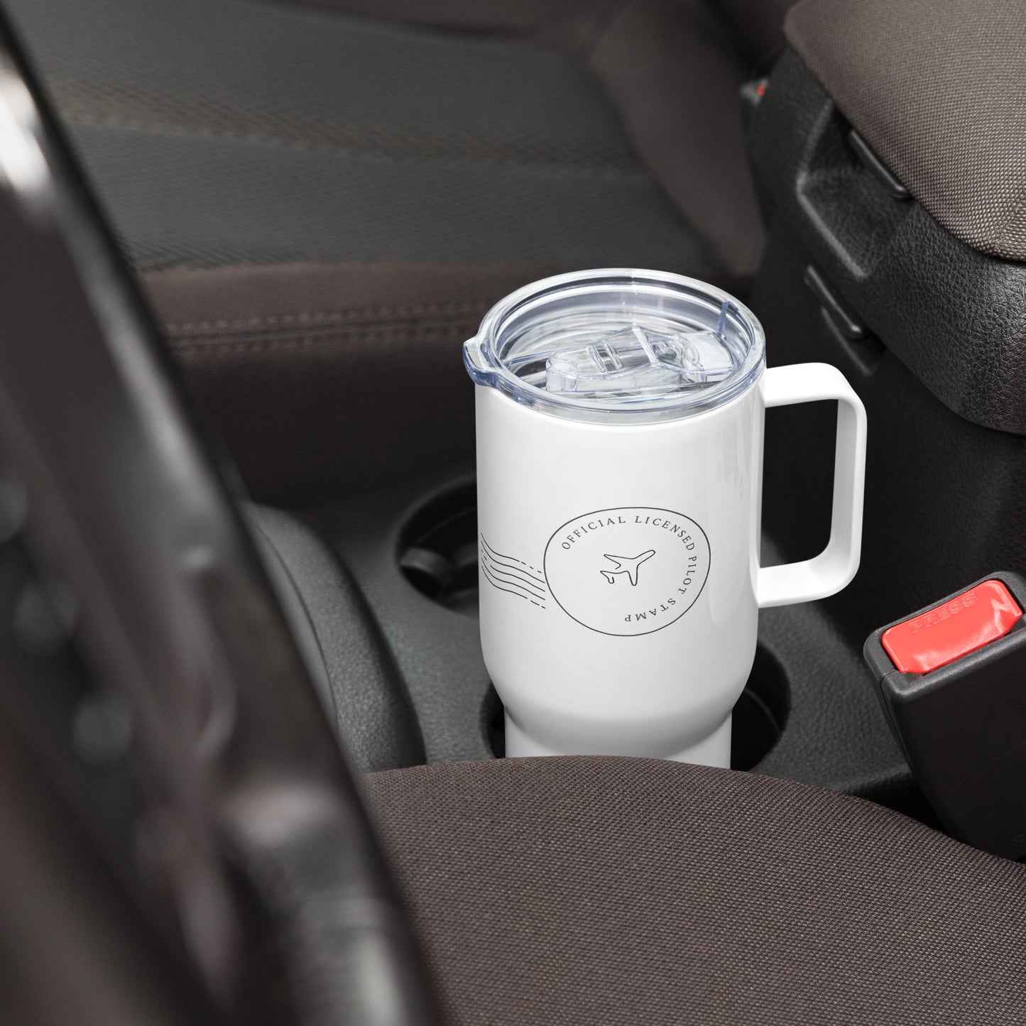 Pilot Stamped Travel mug with a handle