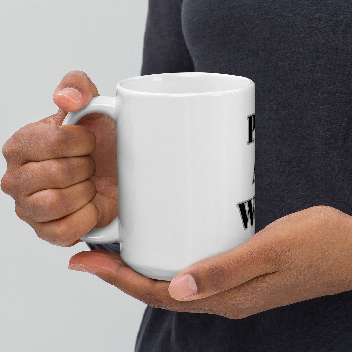 PIC at work White glossy mug