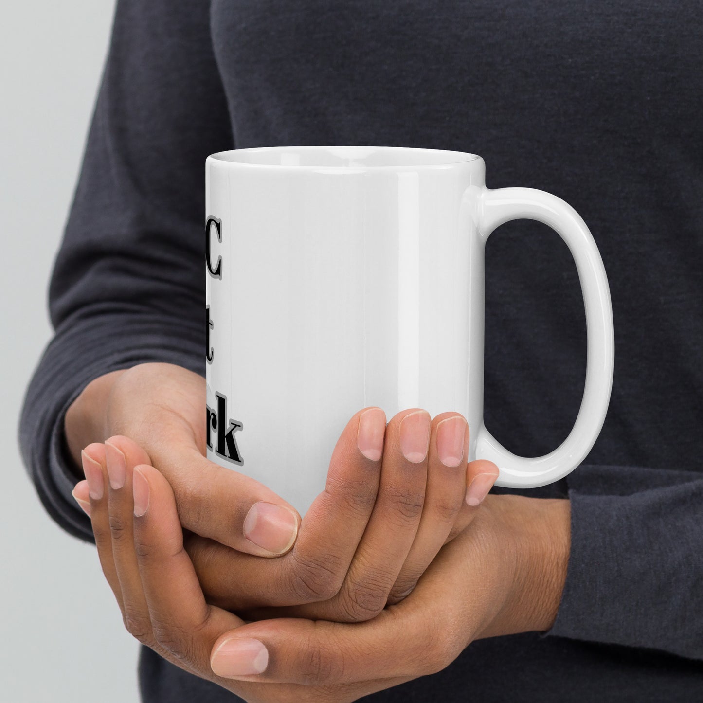 PIC at work White glossy mug