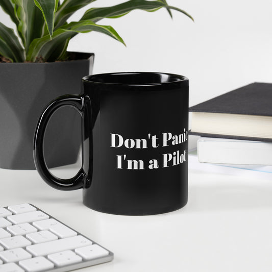 Don't Panic I'm a Pilot Coffee Mug
