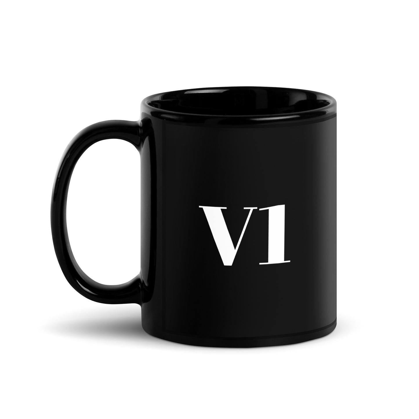 V1 Pilot Black Glossy Mug
