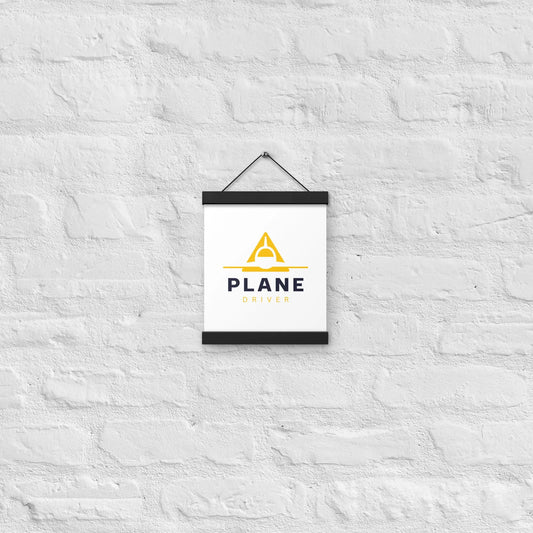 Plane Driver Poster with hangers
