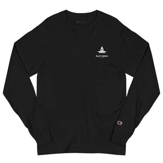 Men's Pilot Merch branded Champion Long Sleeve Shirt