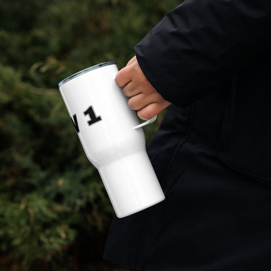 V1 Pilot Travel mug with a handle