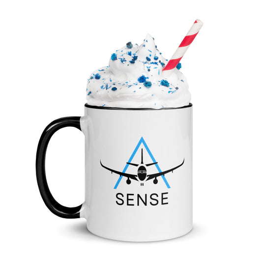 Plane Sense Coffee Mug with Color Inside