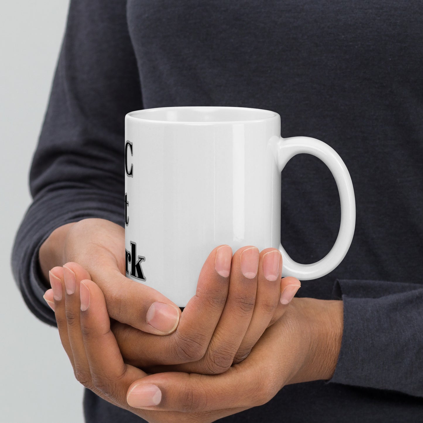 PIC at work White glossy mug