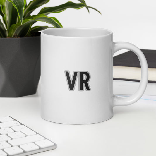 Pilot VR (Rotate)White glossy mug